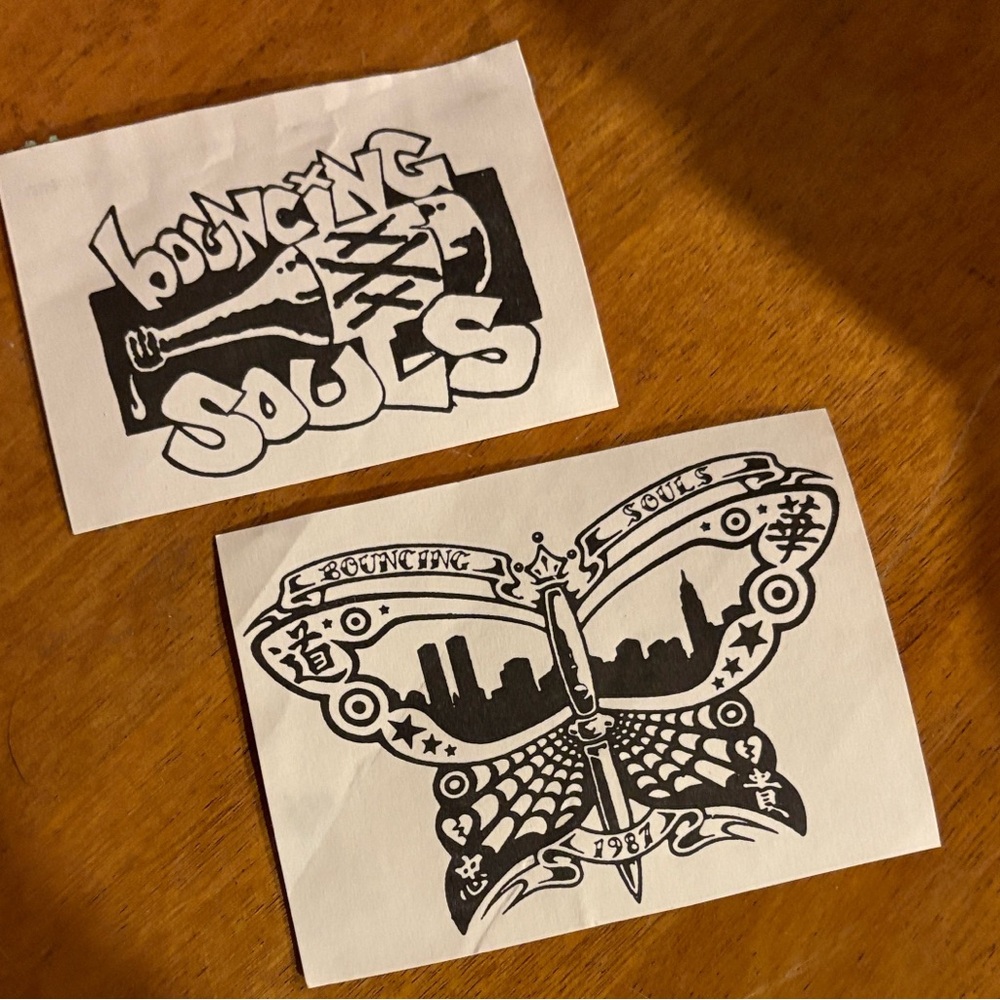 Bouncing Souls Stickers - Purchased at a show in 2001
